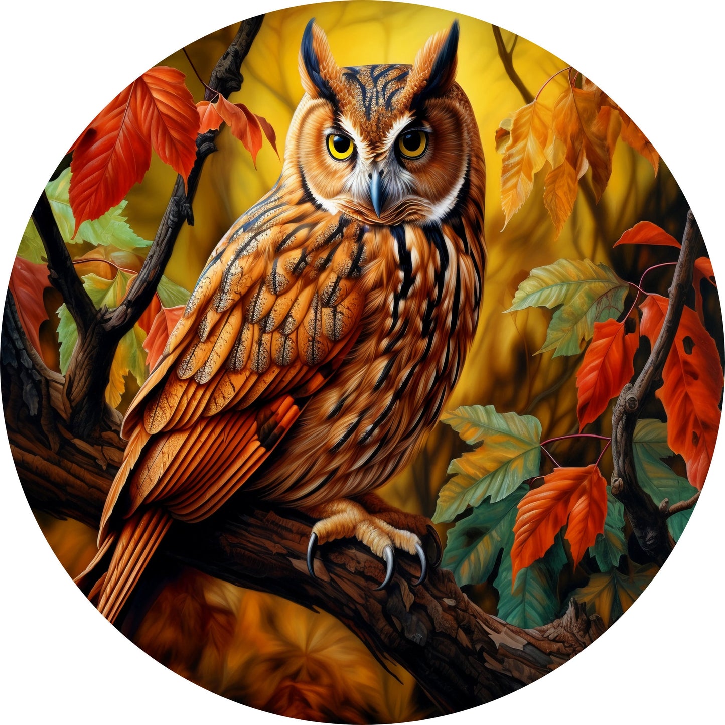 Beautiful Fall Owl Wreath Sign-Fall-Sublimation-Attachment-Round-Creek Road Designs