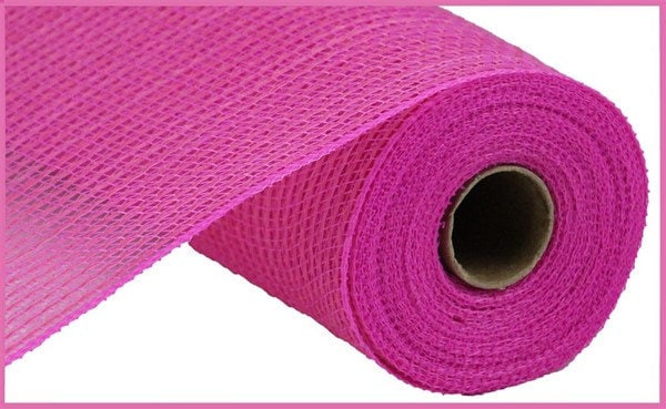 10.25" x 10yd Faux Jute/Pp Stripe-Hot Pink-RY831211