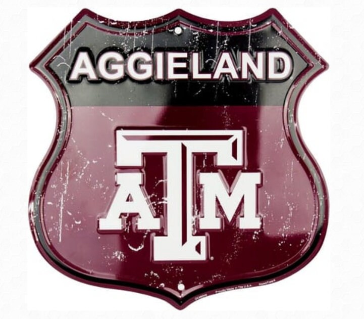 Texas A&M Aggieland Shield Officially Licensed Collegiate Sign-Sports-College