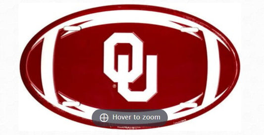 Oklahoma Sooners Oval License Plate Officially Licensed 12"x 6" -Sports-College