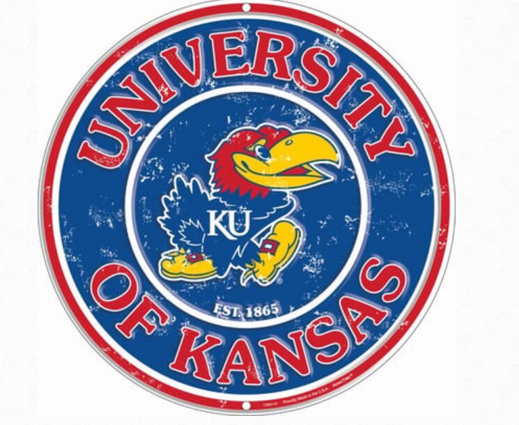 12" Diameter Kansas State Jayhawks Officially Licensed Collegiate Sign-Sports-College