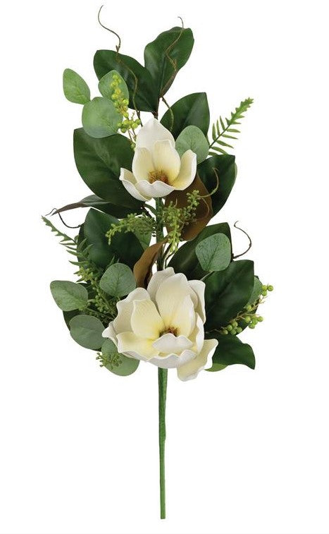28" Magnolia & Fern Spray-PM3556
