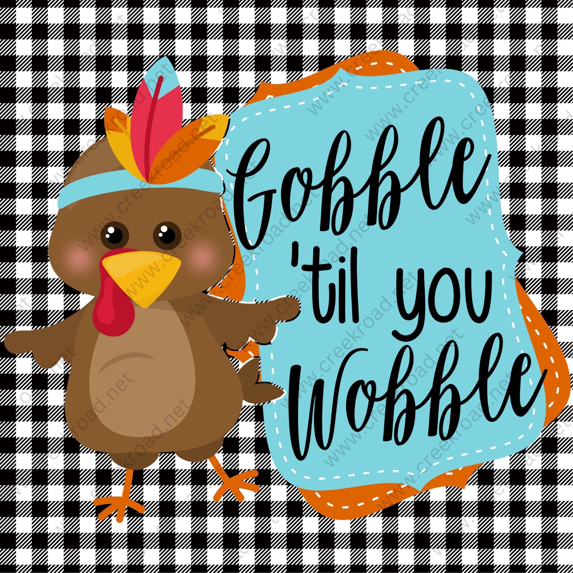 Gobble Til You Wobble Wreath online