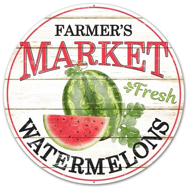 Farmer's Market Fresh Watermelons 12