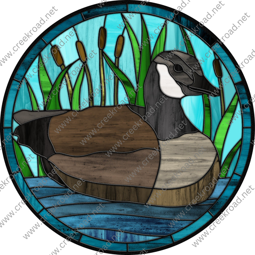 Brown Duck Hiding in The Cattails on the Water Wreath Sign-Everyday-Wreath Sign-Sublimation Sign-Attachment-Spring