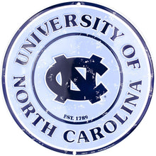 Load image into Gallery viewer, 12&quot; Diameter University of North Carolina Tar Heels Officially Licensed Collegiate Sign-Sports-College

