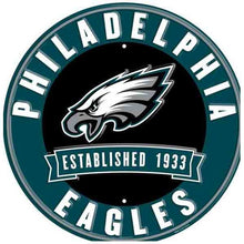 Load image into Gallery viewer, 12&quot; Diameter Philadelphia Eagles Officially Licensed Pro Football Sign-Sports-
