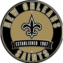 Load image into Gallery viewer, 12&quot; Diameter New Orleans Saints Officially Licensed Pro Football Sign-Sports-
