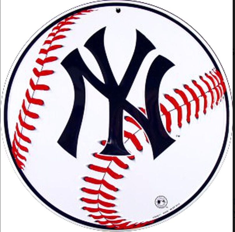 12" Diameter New York Yankees Officially Licensed MLB Sign-Baseball American League