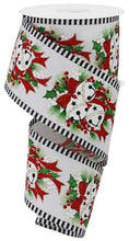 Load image into Gallery viewer, 2.5&quot; X 10Yd Wired Ribbon-Jingle Bell/Holly/Berry/Stripe-RGA8818-Christmas

