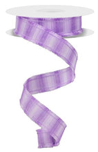 Load image into Gallery viewer, 7/8&quot; X 10Yd Wired Ribbon-Lavender Two-Tone W/Fuzzy Edge-RN586413-Wreaths-Crafts-Ribbon-Everyday
